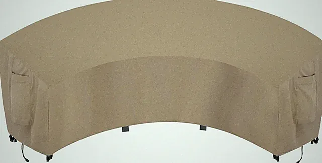 Waterproof Curved Outdoor Sectional Cover - UV Resistant Windproof Patio Section