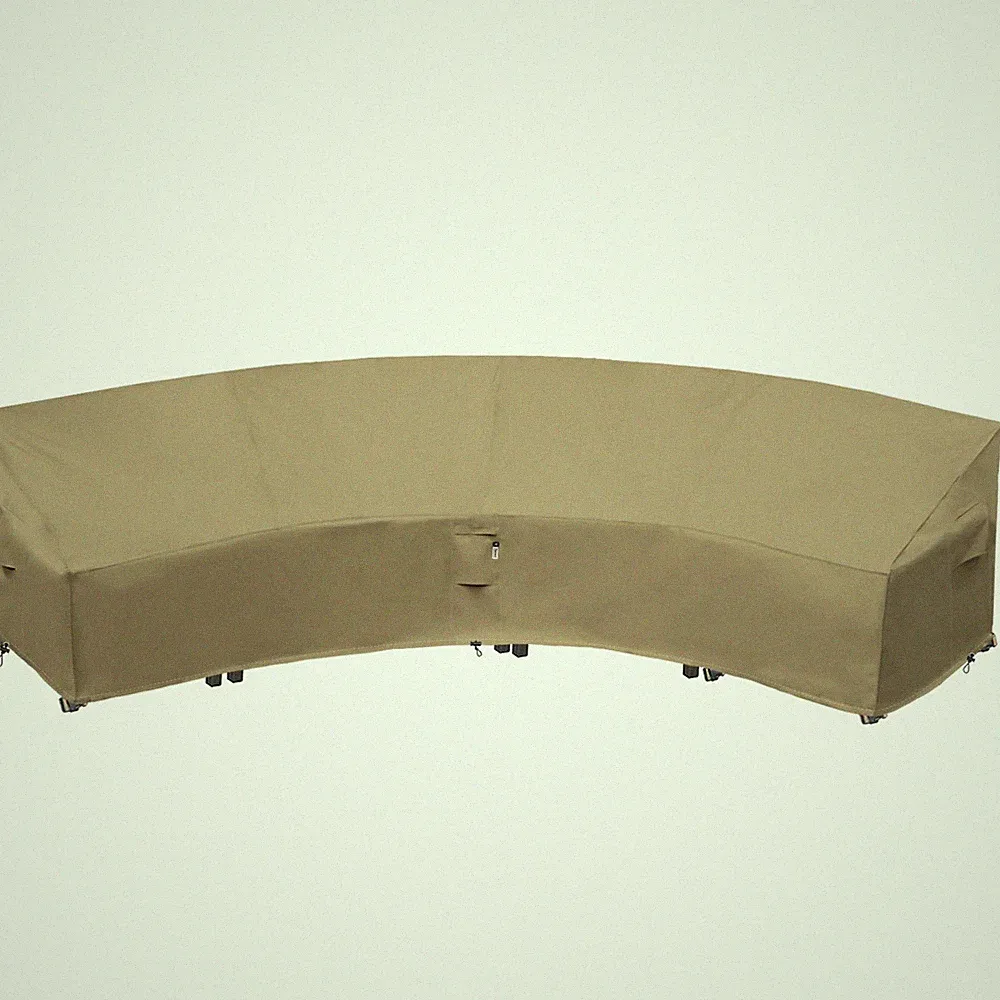 Waterproof Curved Patio Furniture Cover for Sectional Sofa 190"