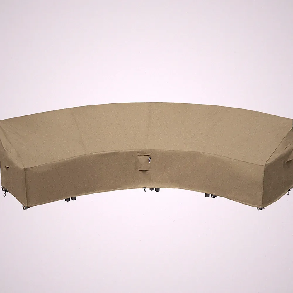 Waterproof Curved Patio Furniture Cover for Sectional Sofa 190"