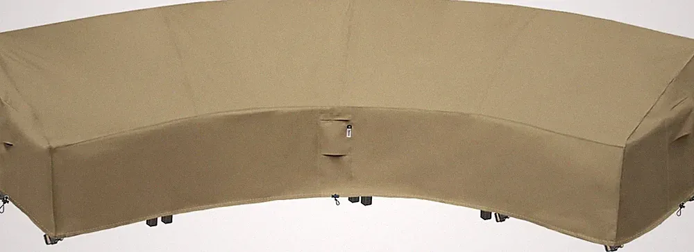 Waterproof Curved Patio Furniture Cover for Sectional Sofa - 190" x 128