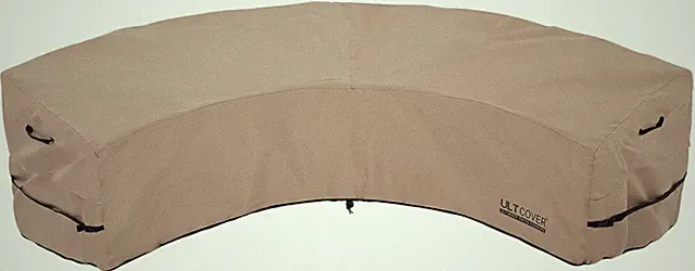 Waterproof Curved Patio Sofa Cover for 5-7 Seater Outdoor Furniture 190