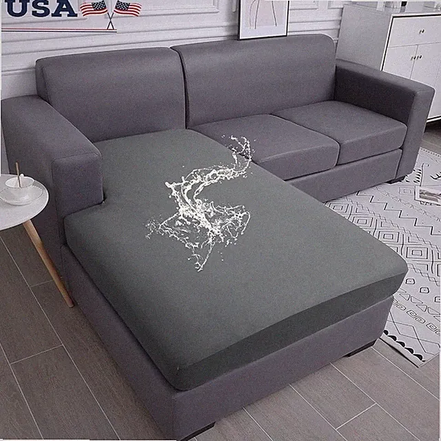 Waterproof Elastic Couch Cushion Covers Anti Slip Easy Care Pet Friendly New