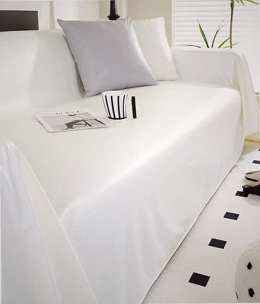 Waterproof Faux Leather Sofa Covers for Sectional & Loveseat - Wipeable White 71