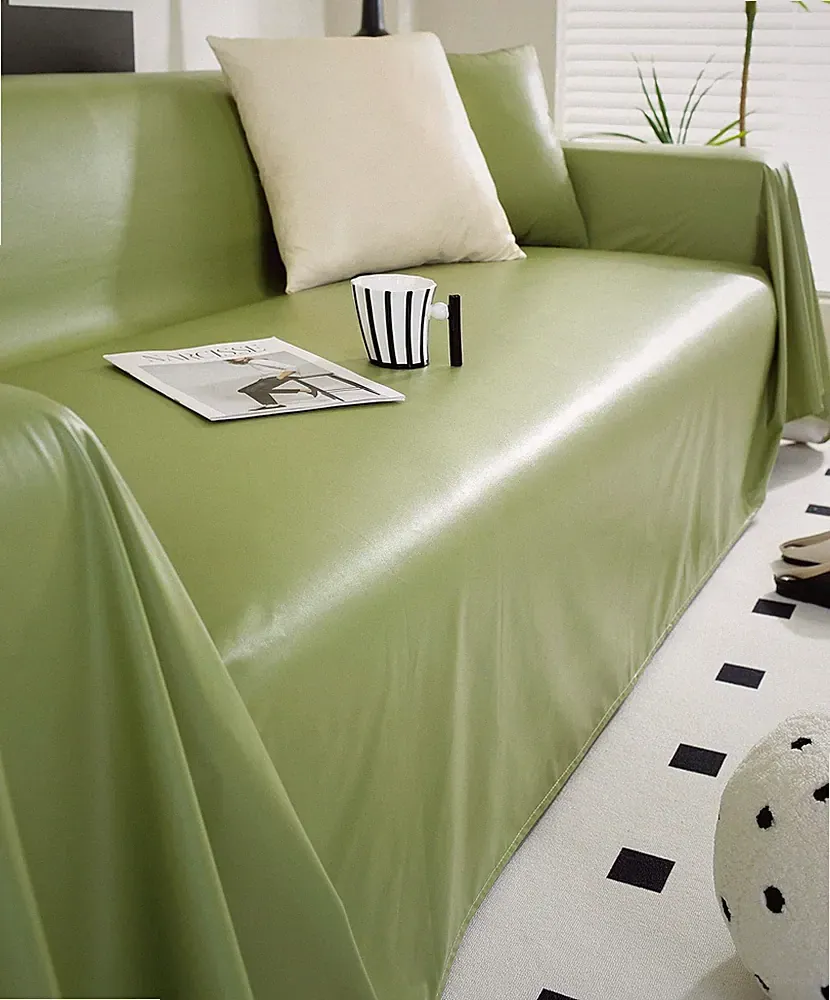 Waterproof Faux PU Leather Sofa Covers for Sectional Sofa Vintage Couch Cover...