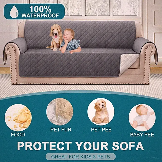 Waterproof Furniture Protector - Sofa Cover for Pets & Kids