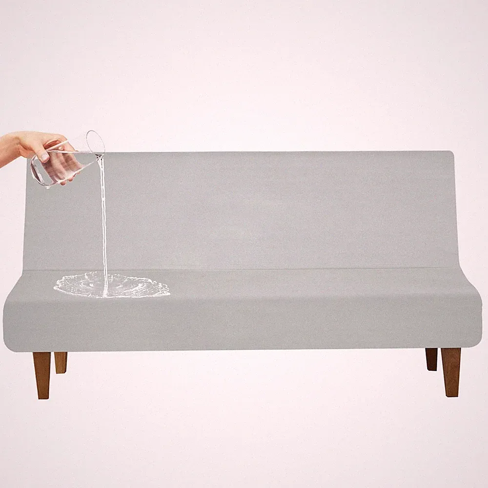 Waterproof Futon Cover for Armless Sofa Bed, Leakproof and Scratch-Resistant...