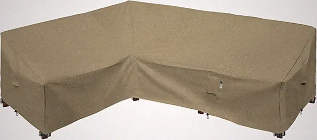 Waterproof Heavy Duty L-Shaped Patio Sectional Couch Cover 83"x104