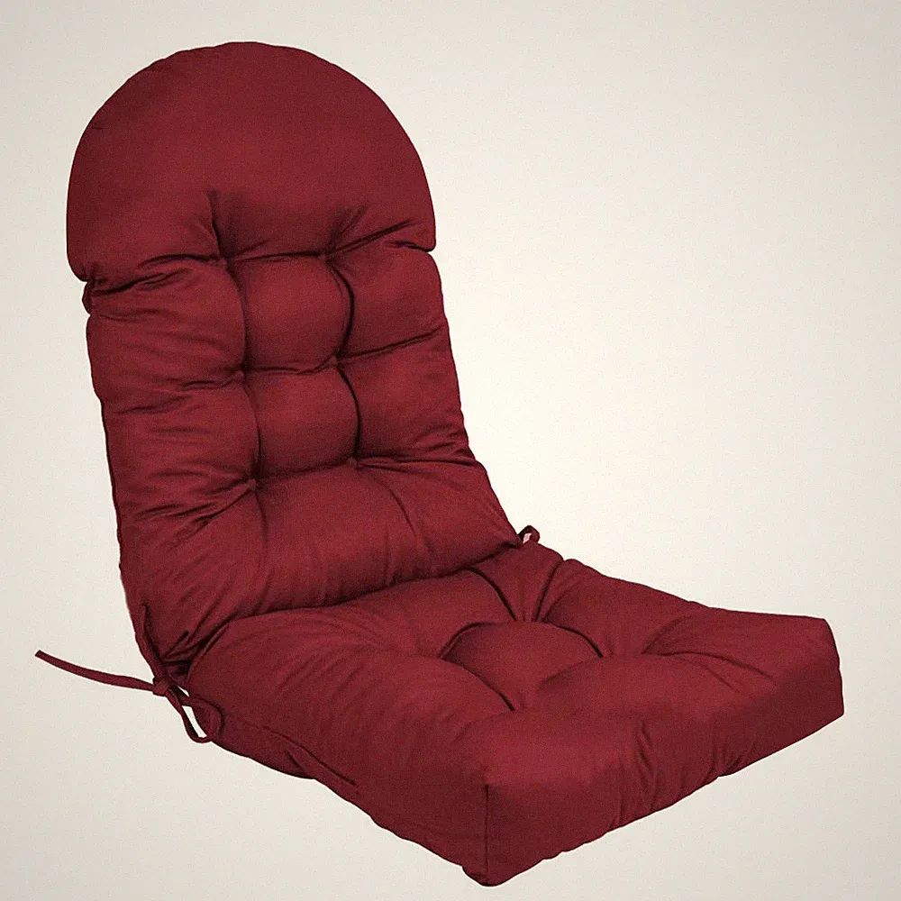 Waterproof Indoor/Outdoor Patio Chair Cushion High Back Chair Pads with 2 Ties