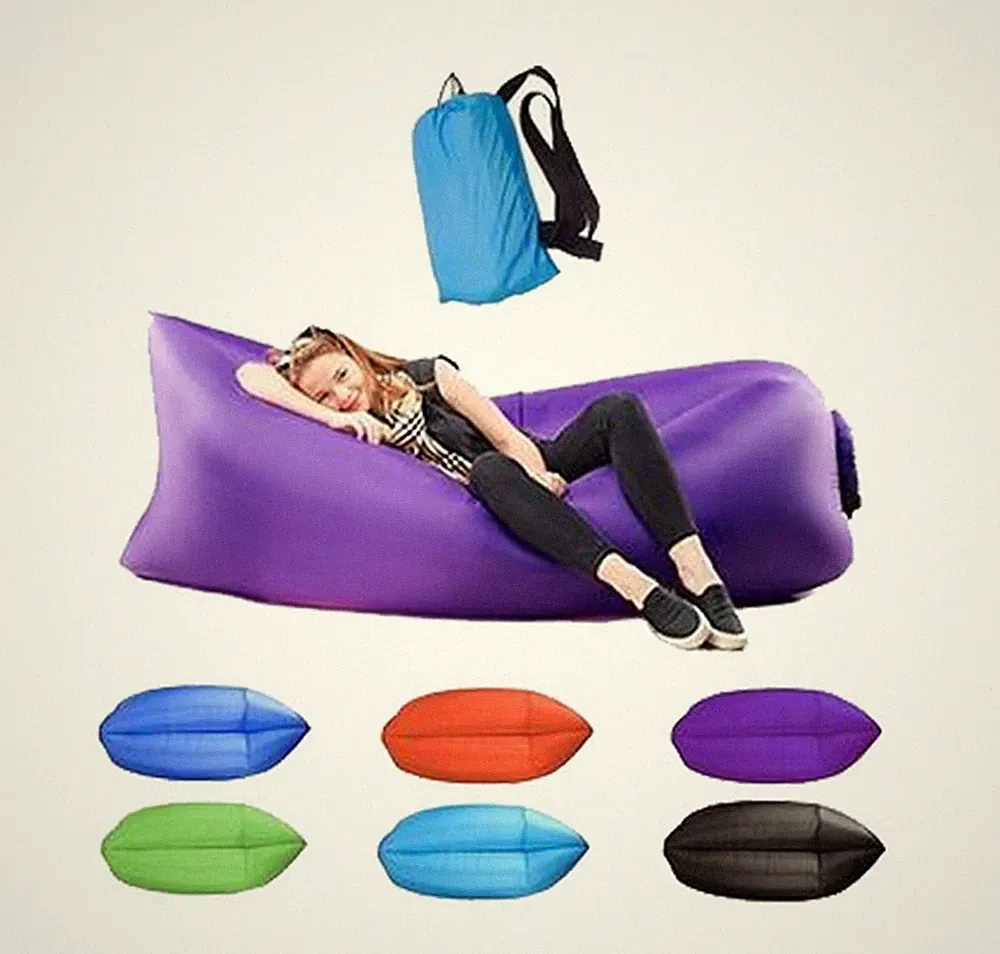 Waterproof Inflatable Outdoor Sofa Camping Bed Portable Party Couch (6 Colors)