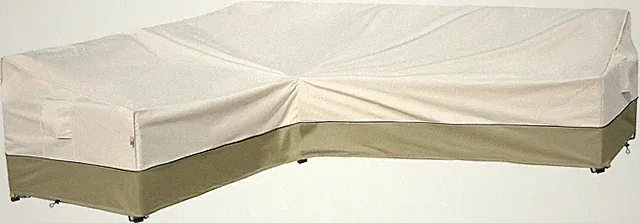 Waterproof L-Shaped Outdoor Sectional Cover - Heavy Duty, Light Green 83"L