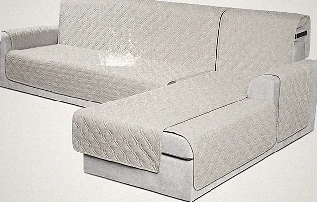 Waterproof L-Shaped Sectional Couch Covers - Reversible Pet Furniture Protector