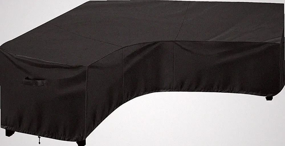 Waterproof Outdoor Patio Sectional Cover - UV Resistant & Windproof V-Shaped Pat