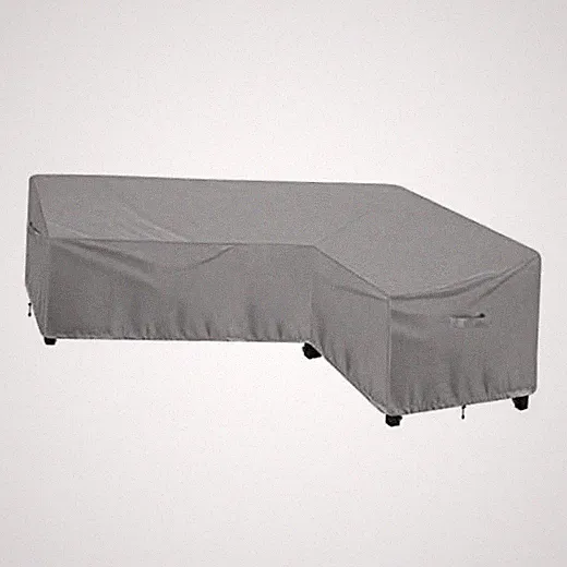 Waterproof Outdoor Patio Sectional L Shaped / right facing 104" X 83" Grey