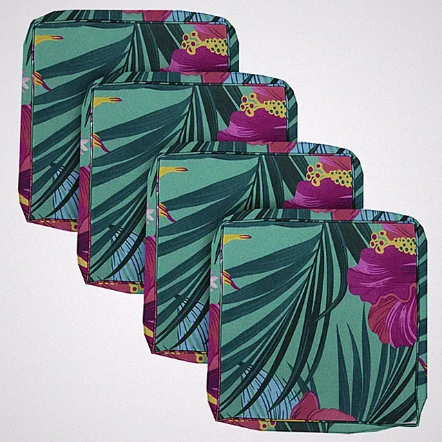Waterproof Outdoor Seat Chair Patio Cushion Duvet Cover 4PCS 24X22X4 Cover ONLY