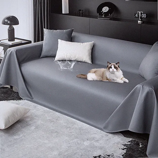Waterproof PU Leather Sofa Cover Scratch Resistant Couch Furniture Protector