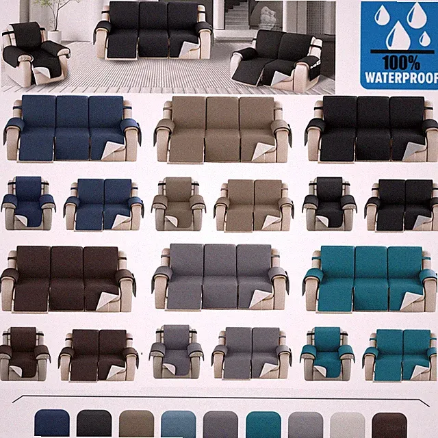 Waterproof Recliner Chair Cover Sofa Slipcover Couch Protector for Kids,Pets