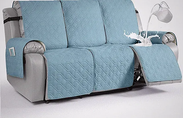 Waterproof Recliner Sofa Cover, Non-Slip, Washable, Pet Friendly, 3 Seater
