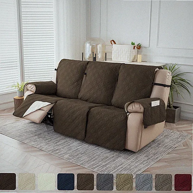 Waterproof Recliner Sofa Covers Couch Cover Non-Slip Slipcover 1/2/3 Seat