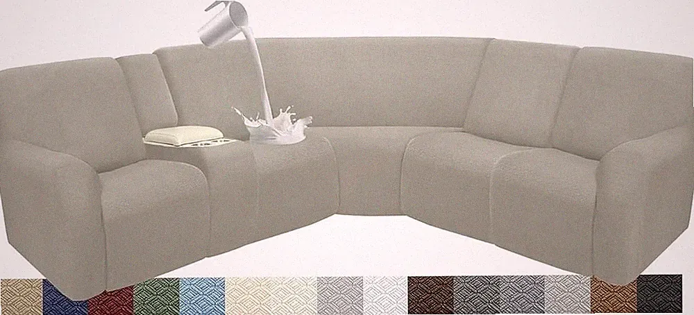 Waterproof Reclining Sectional Couch Covers Washable L Shaped Couch Cover for Se