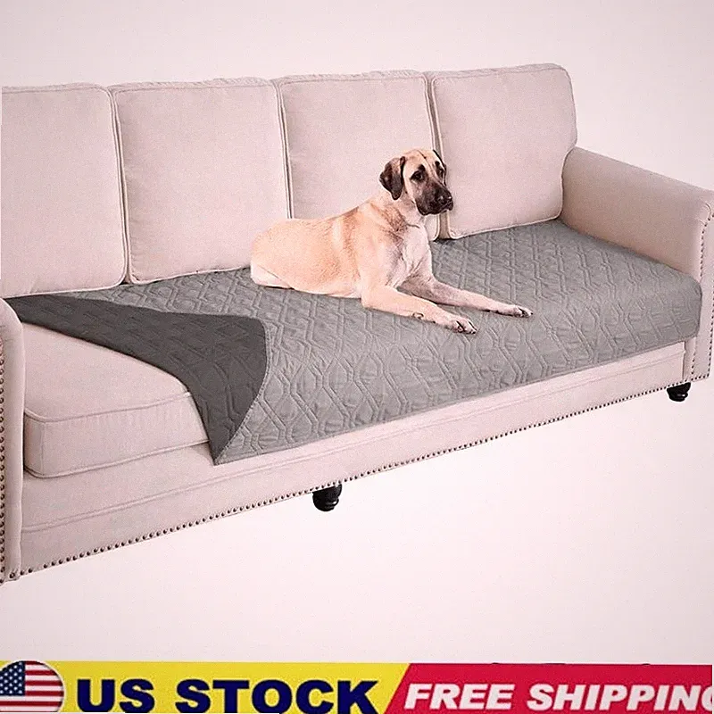 Waterproof Reversible Furniture Cover Sofa Bed Pet Protector Machine Washable US