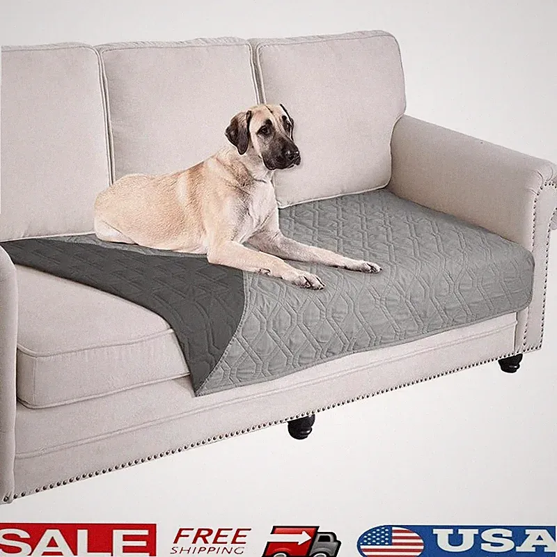 Waterproof Reversible Sofa Cover Pet Protector Machine Washable Furniture Cover