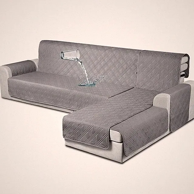 Waterproof Sectional Couch Covers L Shaped Sofa Covers Chaise Lounge Cover 3p...