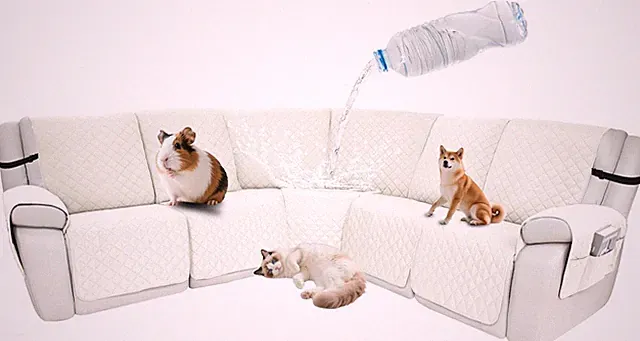 Waterproof Sectional Reclining Couch Covers L Shaped Recliner Sectional Sofa Cov