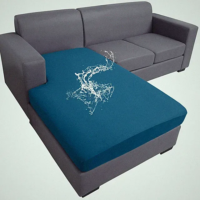 Waterproof Sectional Sofa Slipcover, Deep Teal