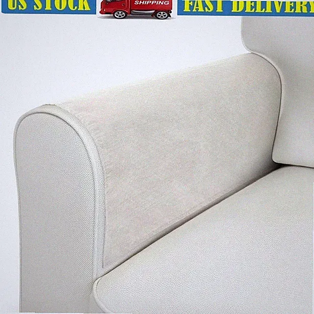 Waterproof Sofa Armrest Covers Anti-Slip Soft Slipcovers Couch Protector 2 Pack