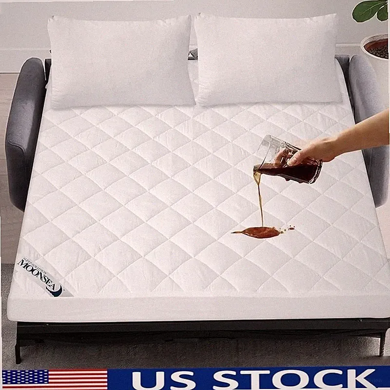 Waterproof Sofa Bed Mattress Pad Ultra Soft Microfiber Quilted Fitted Protector