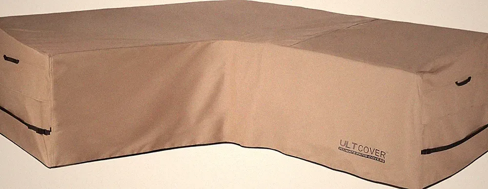 Waterproof V-Shaped Sofa Cover for 7-Seater Outdoor Sectional, 105" Wide