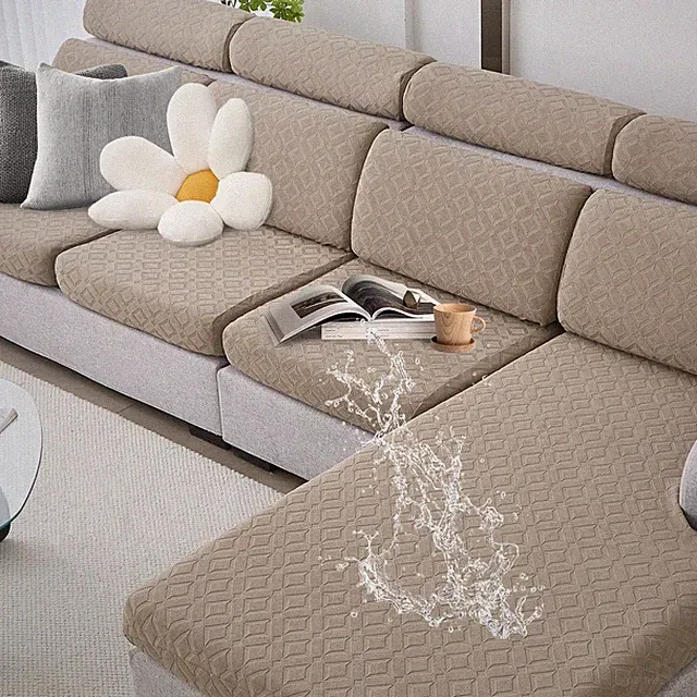 Watertight Couch Cushion Covers 3-Seater Sofa Pet-Friendly Non Slip Washable Str