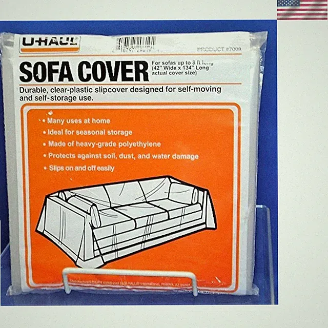 Weather-Resistant Couch Protector for Moving - Fits Sofas up to 8', 134" x 42"