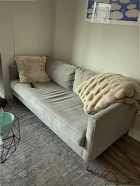 West Elm Grey Couch in Great Condition 76" x 26" x 37"