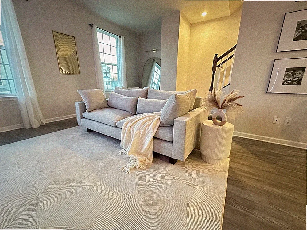 West Elm Harmony Petite 82” Frost Grey Linen Sofa