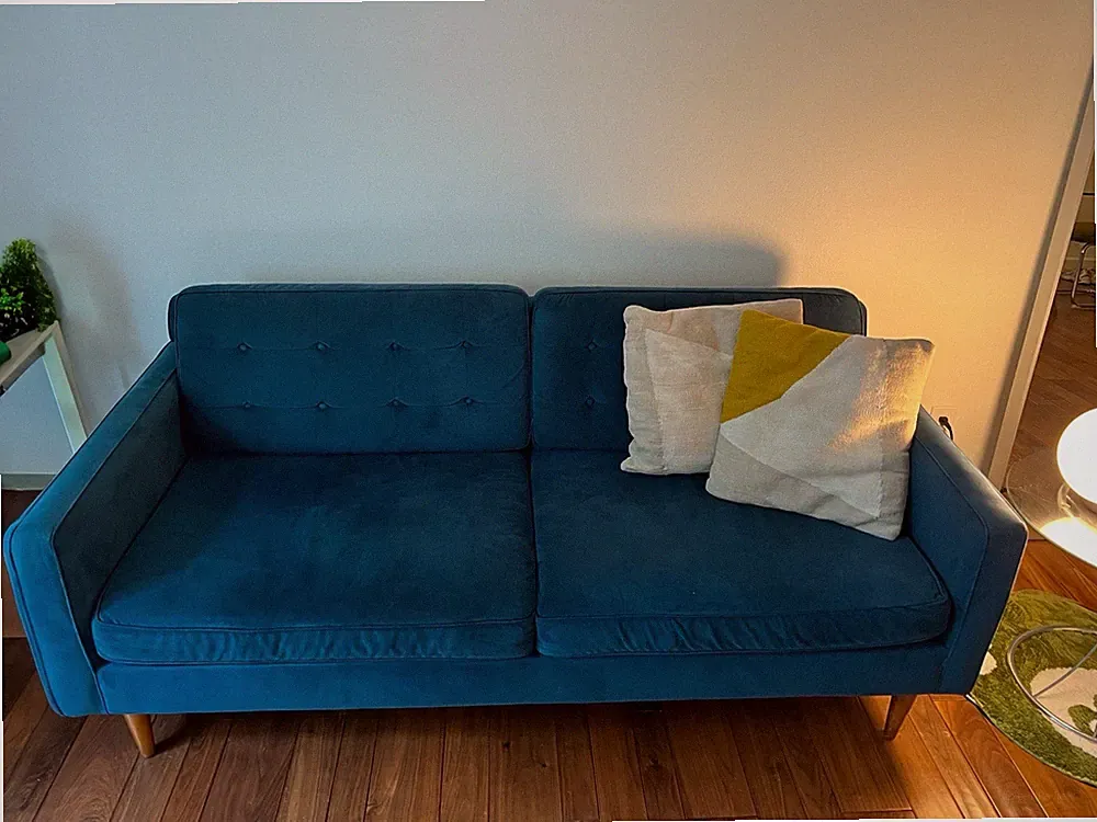 West elm Loveseat Sofa 76” (pillows Included)