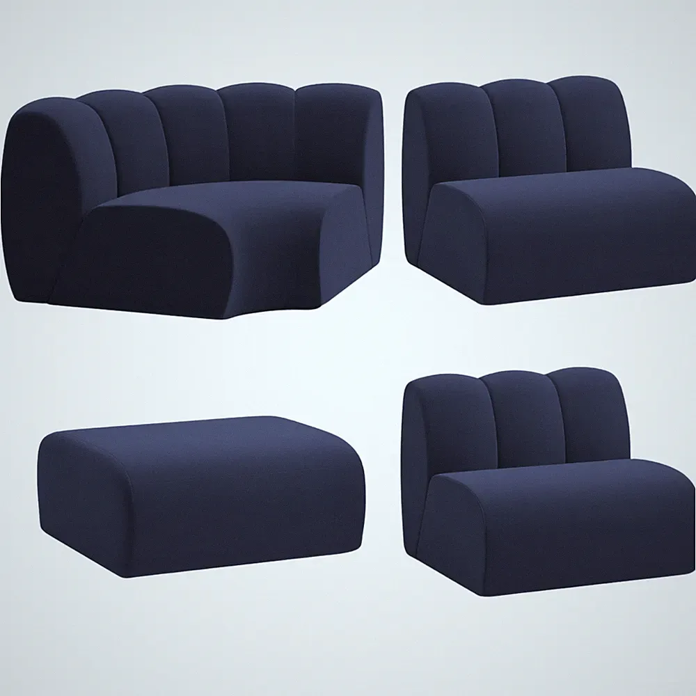West Elm Work Belle 4-Piece Modular Sofa
