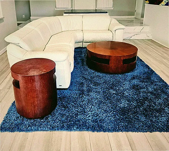White Italian Leather sectional