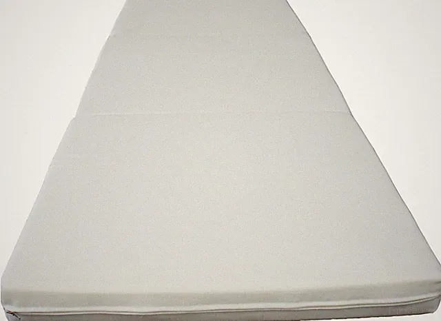 White Portable Tri Fold Foam Beds 3x27x75, Floor Futon Mats, Density 1.8