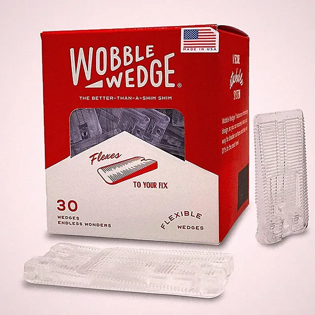 Wobble Wedges Flexible Plastic Shims - Leveling Shims for Home Improvement, F...