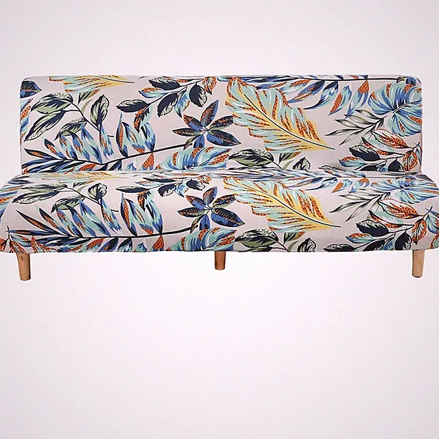 WOMACO Printed Futon Cover Stretch Sofa Bed Slipcovers 63"-75", Pattern #1