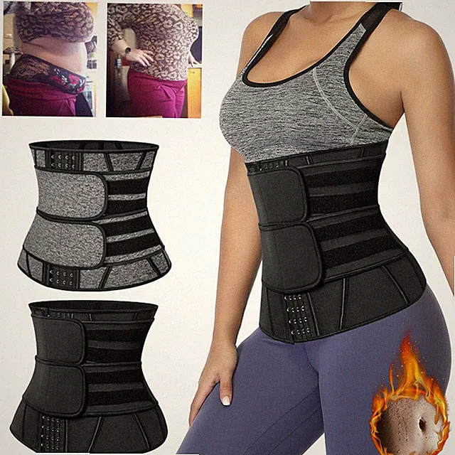 Women Fat Burner Sauna Tummy Tuck Belt Body Shaper Girdle For Tummy Slimming Hot