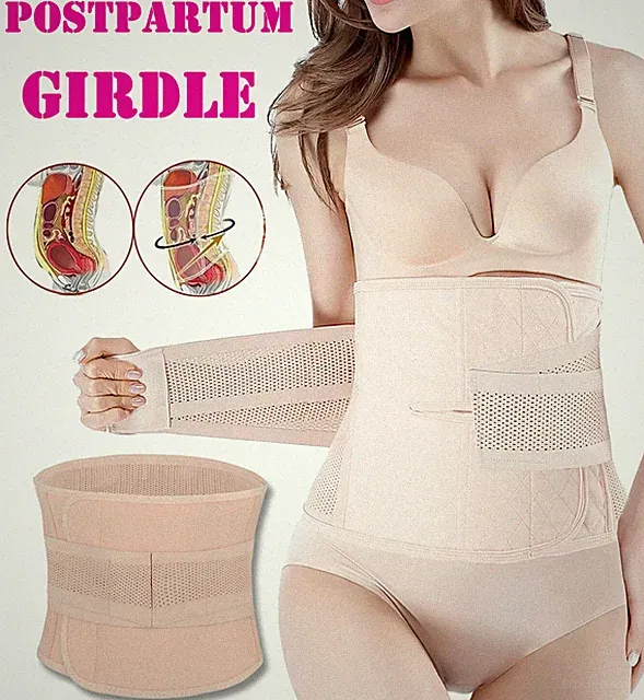 Women Postpartum Belly Band Abdominal Binder C-Section Recovery Belt Belly Wrap