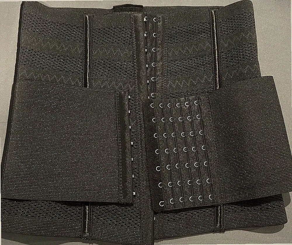 Women’s Black Neoprene Waist Trainer Shapewear Boned Hook & Eye