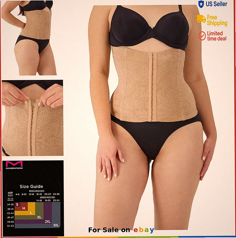 Women Shapewear Waist Trainer Extra Firm Control Cool Comfort Hook Eye Closure