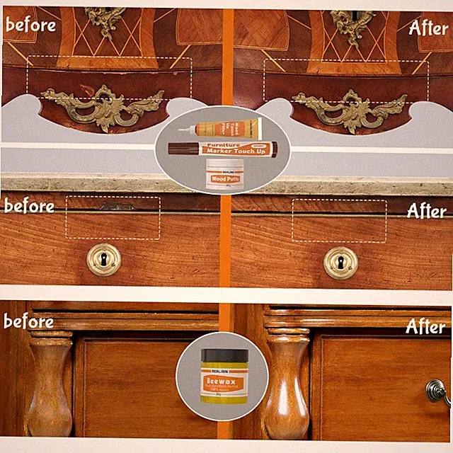Wood Furniture Repair Kit - Set of 28 Pieces