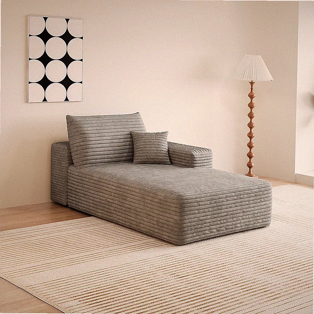 Y119-L-SLEEPER-GREY sofa left sleeper grey