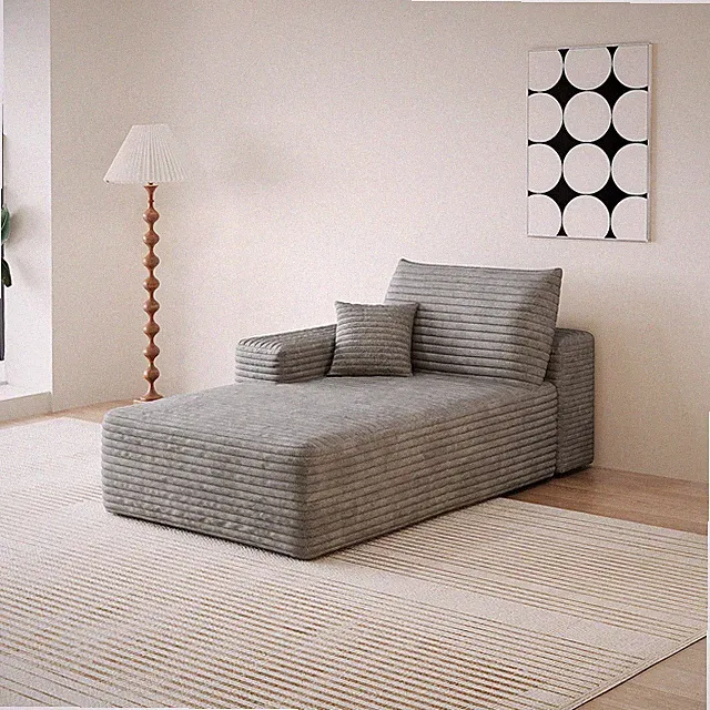 Y165-L-SLEEPER-GREY sofa left sleeper grey