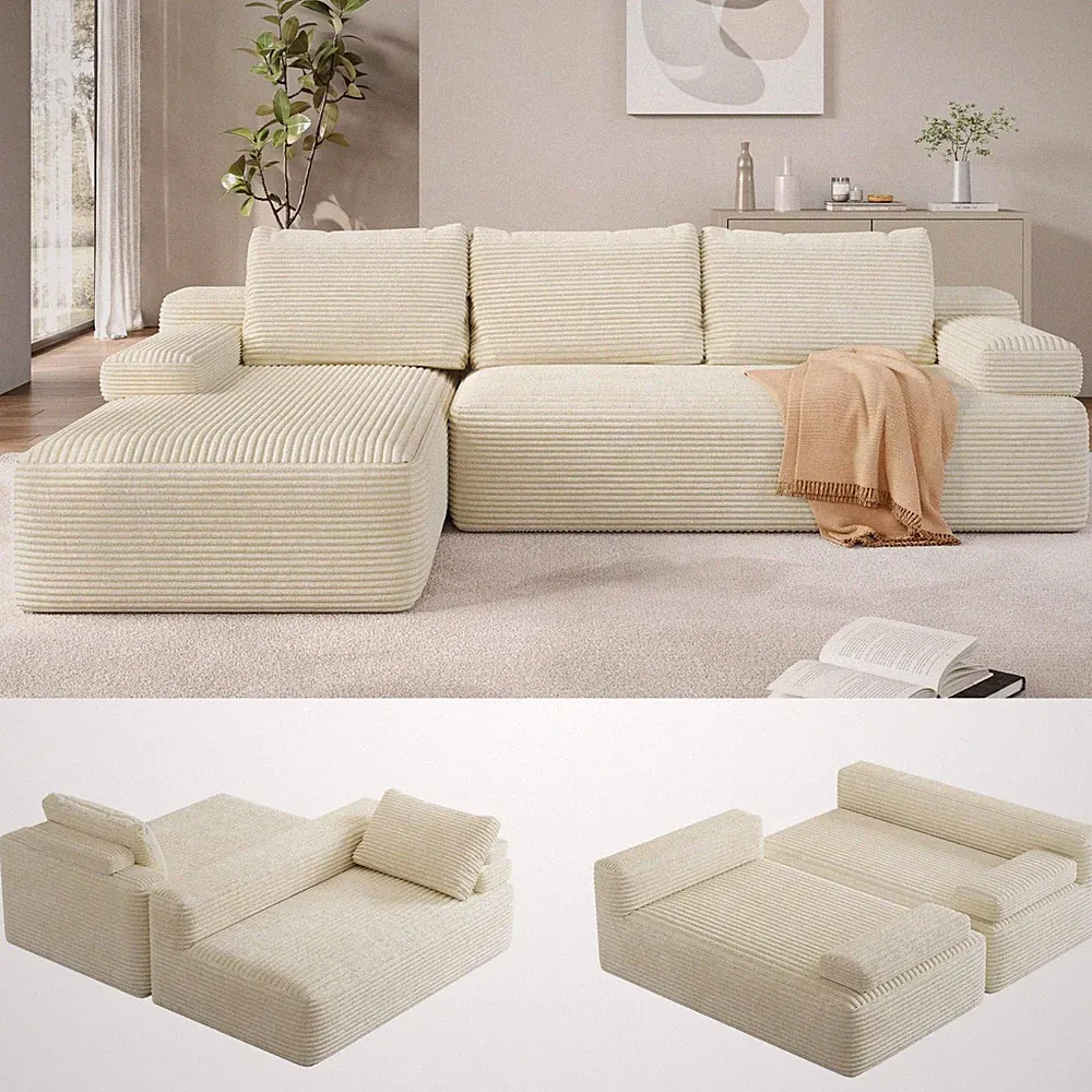 Detachable Backrest Chaise