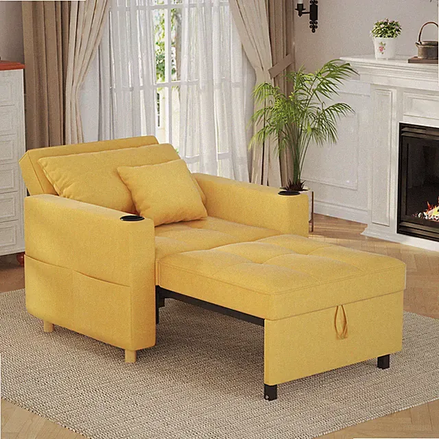 YODOLLA Convertible Sofa Bed 3-in-1 Pull out Arm Chair Folding Recliner Sleeper